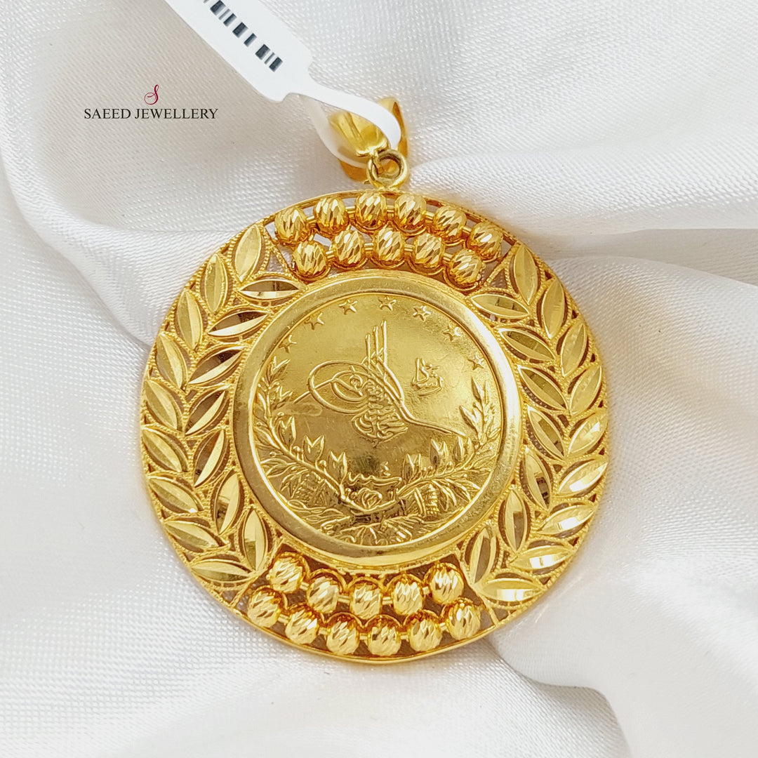 21K Gold Luxury Rashadi Pendant by Saeed Jewelry - Image 4