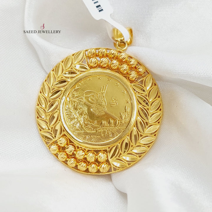 Luxury Rashadi Pendant Made Of 21K Yellow Gold by Saeed Jewelry-27854