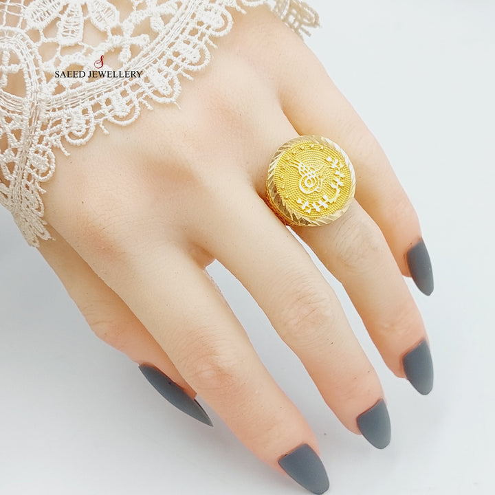 21K Gold Luxury Rashadi Ring by Saeed Jewelry - Image 6