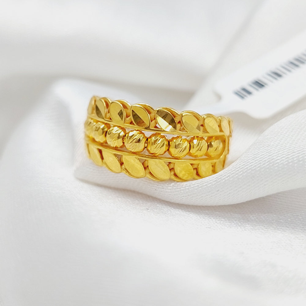 21K Gold Luxury Spike Ring by Saeed Jewelry - Image 2