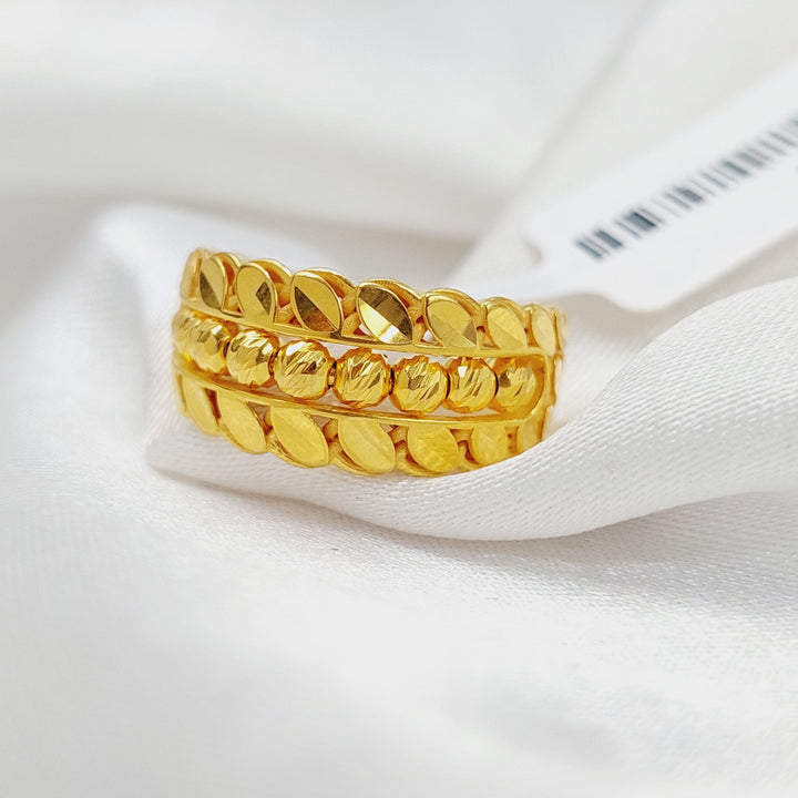 21K Gold Luxury Spike Ring by Saeed Jewelry - Image 3