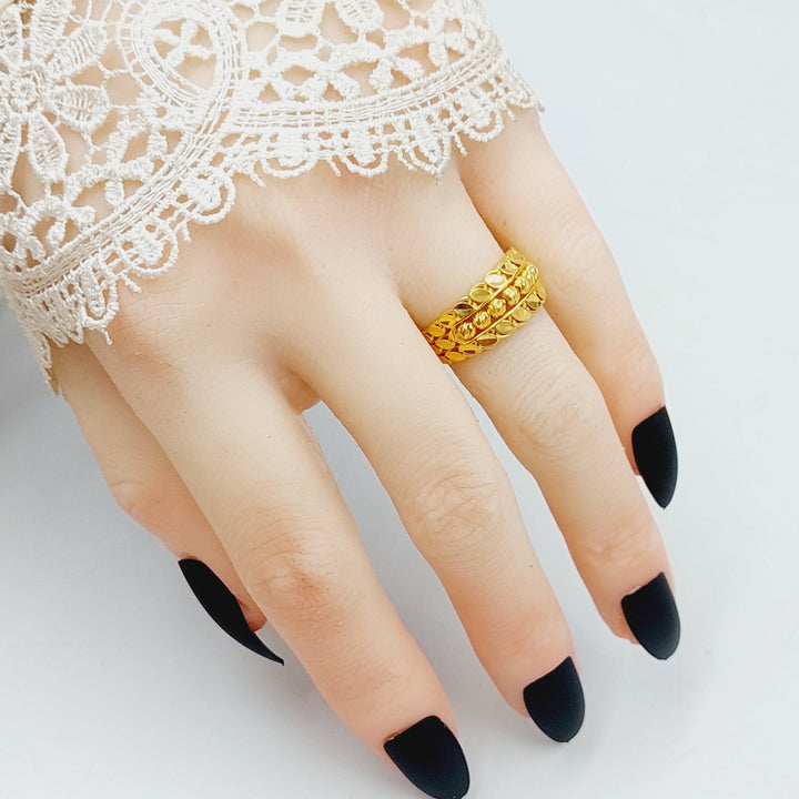 21K Gold Luxury Spike Ring by Saeed Jewelry - Image 5