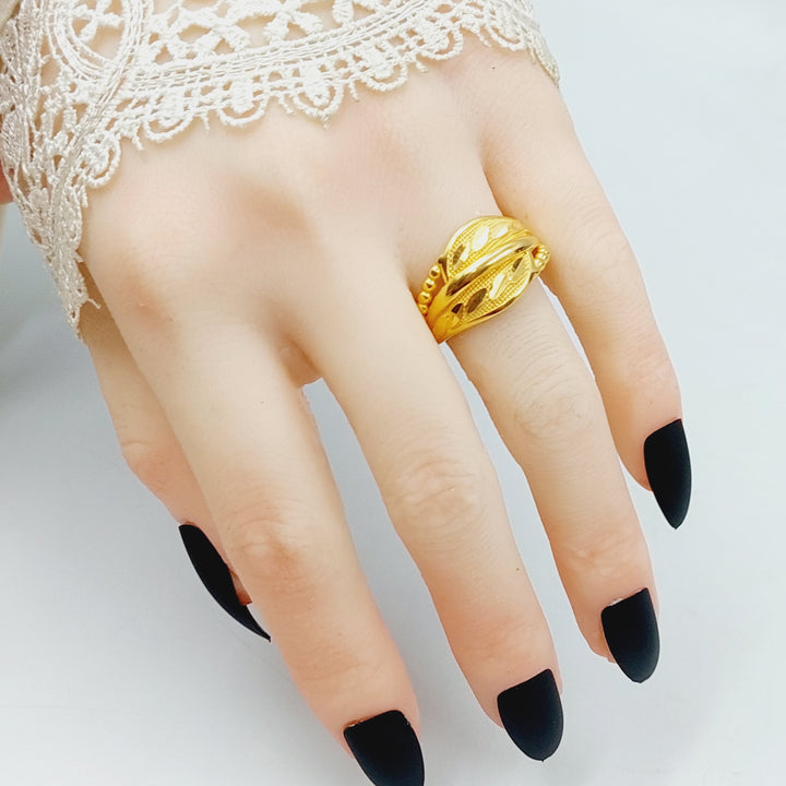 21K Gold Luxury Spike Ring by Saeed Jewelry - Image 4