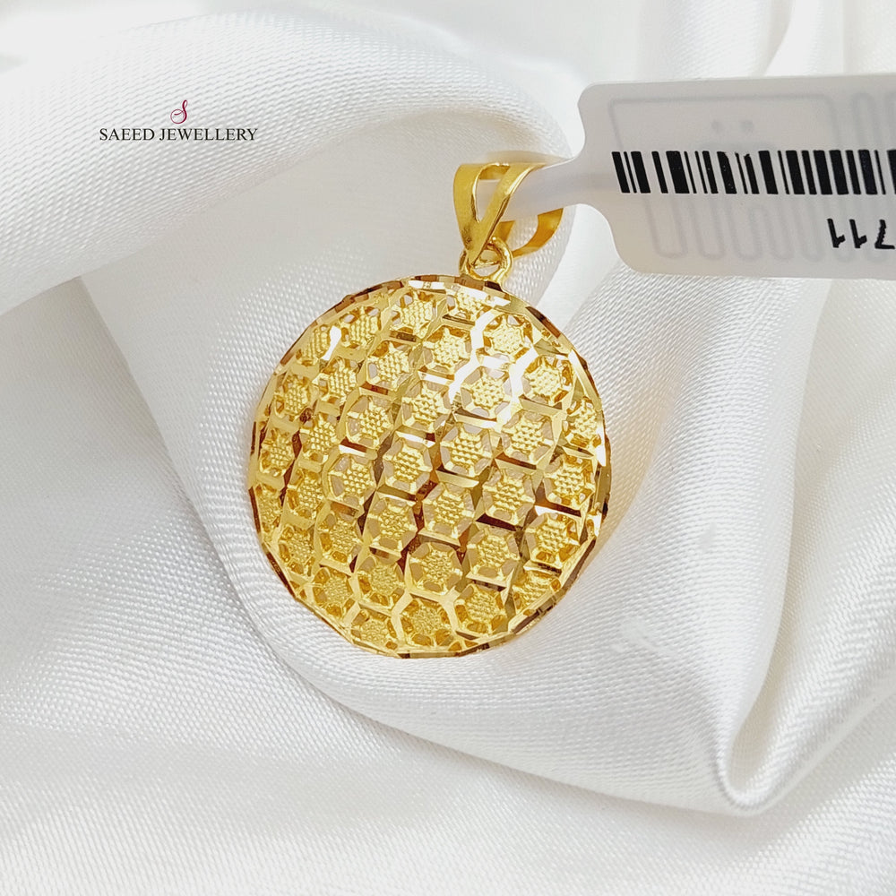 21K Gold Luxury Turkish Pendant by Saeed Jewelry - Image 2