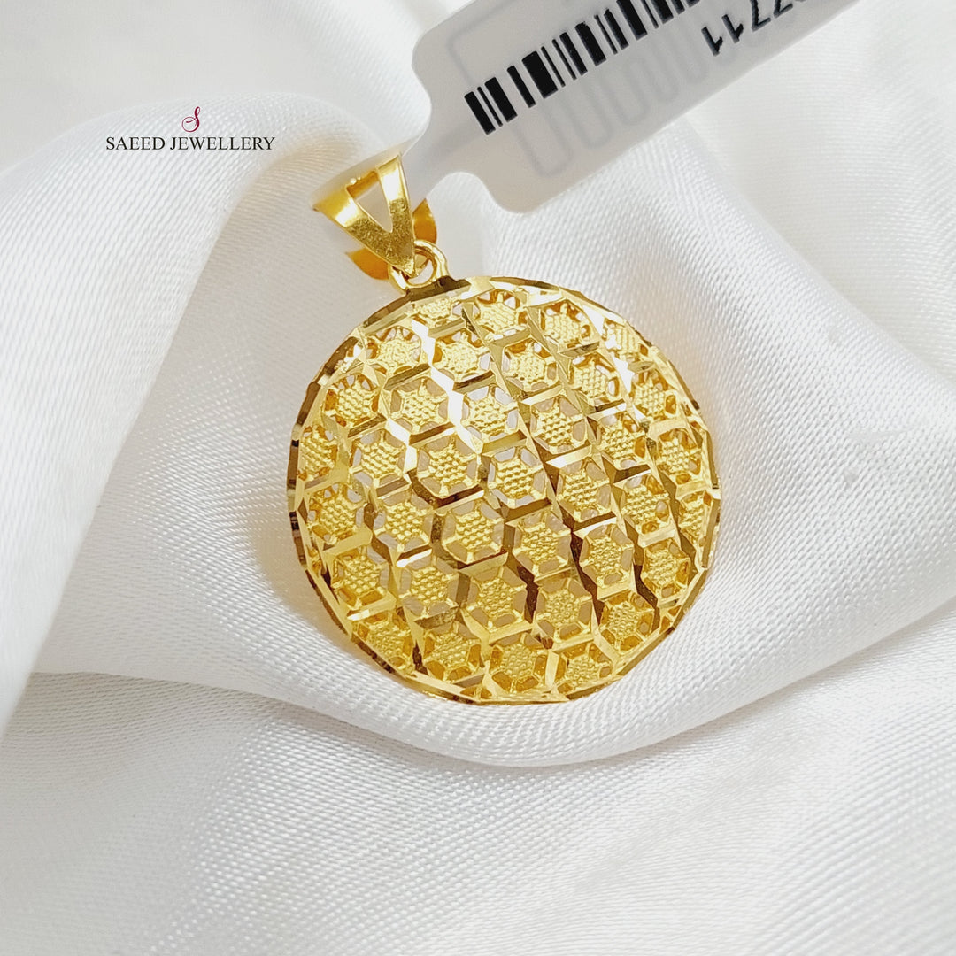 21K Gold Luxury Turkish Pendant by Saeed Jewelry - Image 3