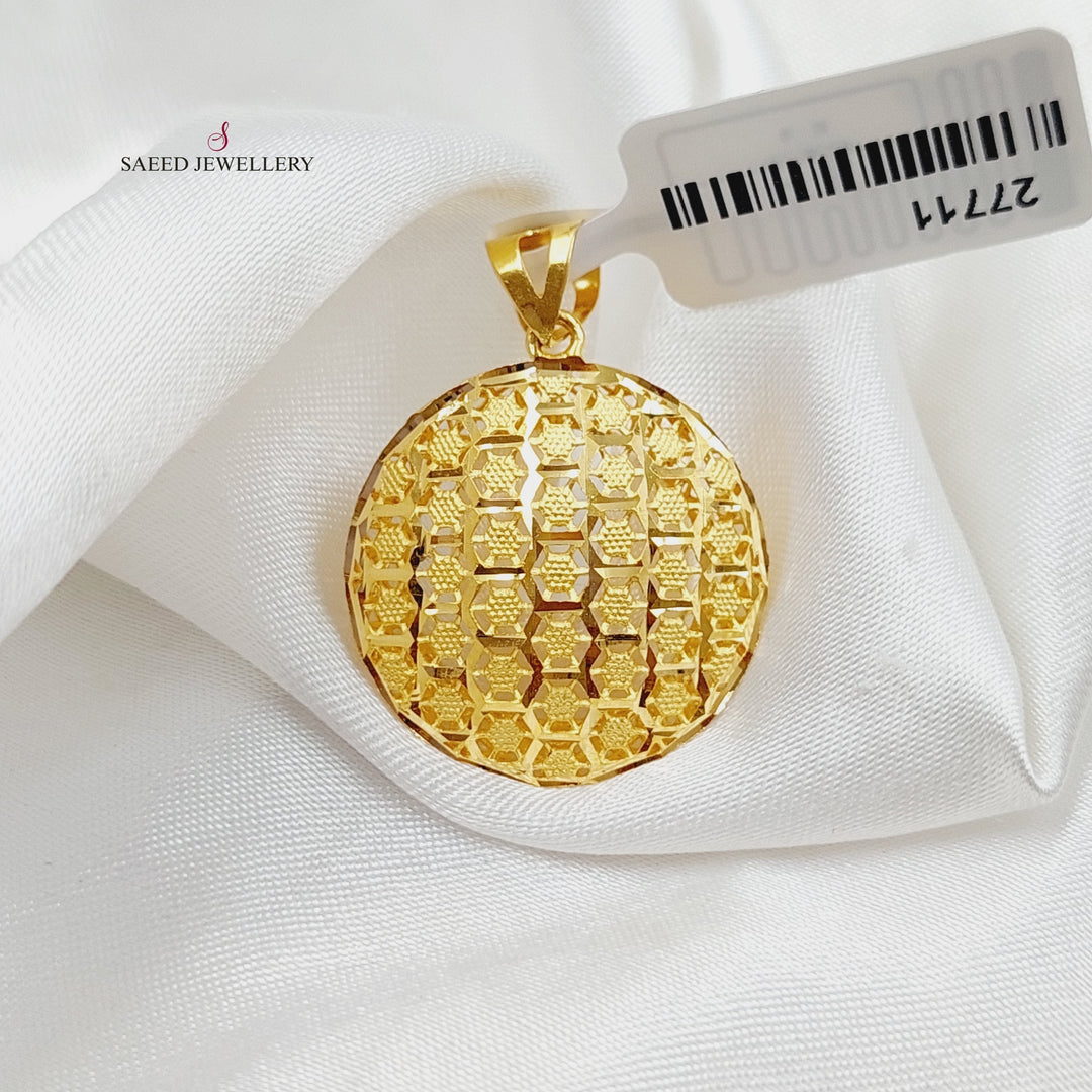 21K Gold Luxury Turkish Pendant by Saeed Jewelry - Image 1