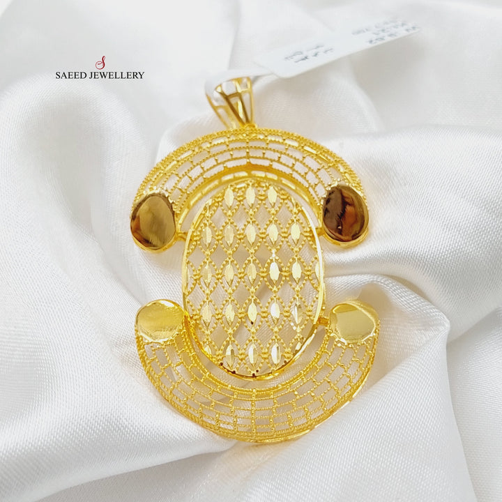 21K Gold Luxury Turkish Pendant by Saeed Jewelry - Image 3