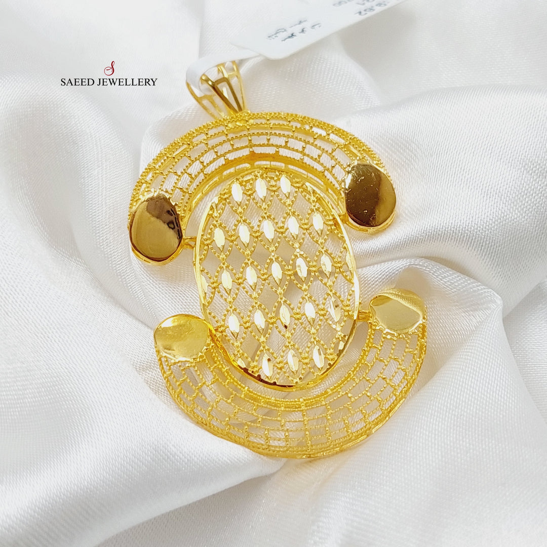21K Gold Luxury Turkish Pendant by Saeed Jewelry - Image 1