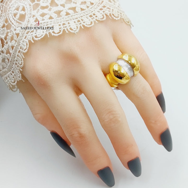 21K Gold Luxury Turkish Ring by Saeed Jewelry - Image 3