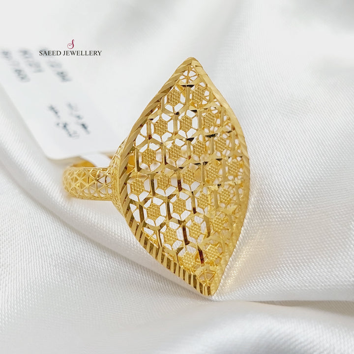 21K Gold Luxury Turkish Ring by Saeed Jewelry - Image 1