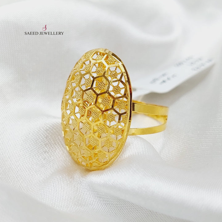 21K Gold Luxury Turkish Ring by Saeed Jewelry - Image 3