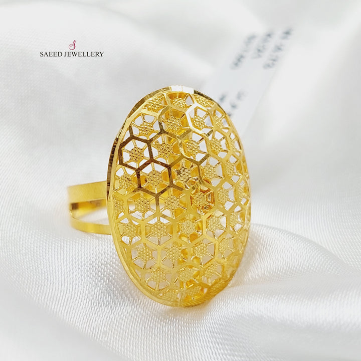 21K Gold Luxury Turkish Ring by Saeed Jewelry - Image 1