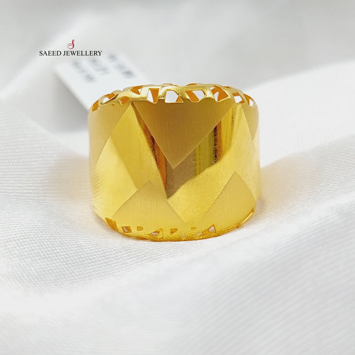 21K Gold Luxury Turkish Ring by Saeed Jewelry - Image 2