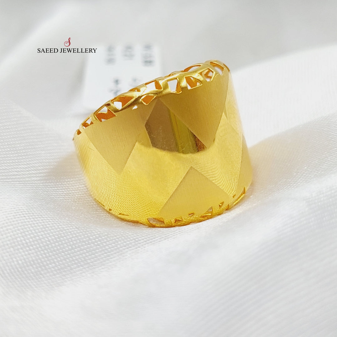 21K Gold Luxury Turkish Ring by Saeed Jewelry - Image 3