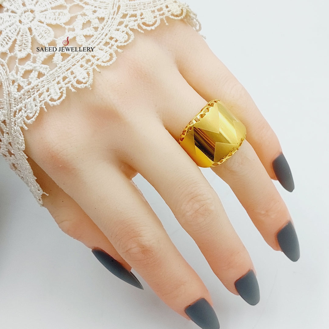 21K Gold Luxury Turkish Ring by Saeed Jewelry - Image 4