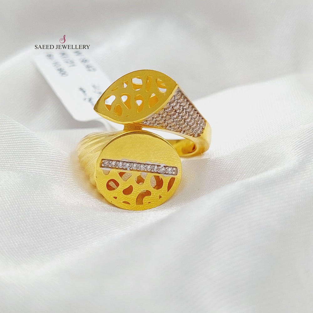 Luxury Turkish Ring Made Of 21K Yellow Gold by Saeed Jewelry-27652