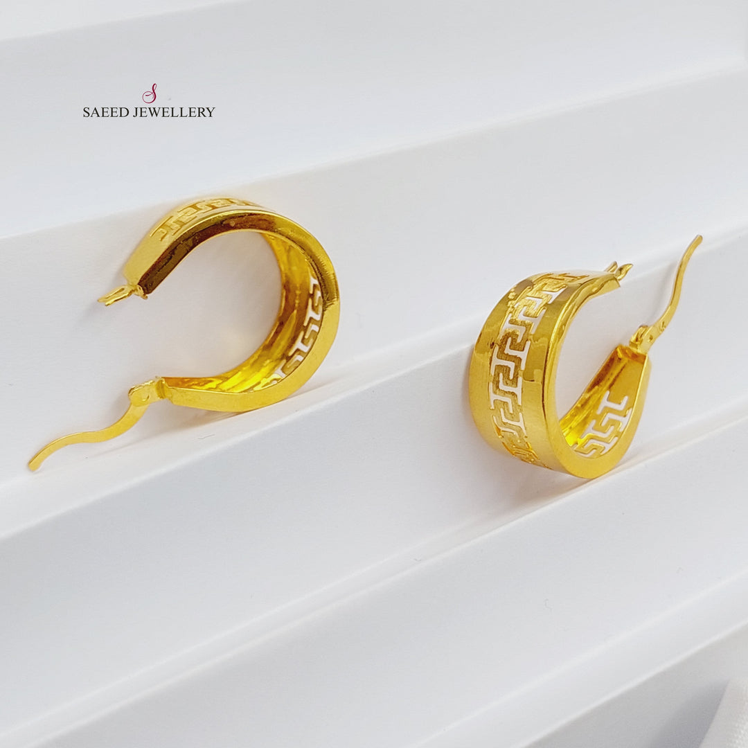 21K Gold Luxury Virna Earrings by Saeed Jewelry - Image 9