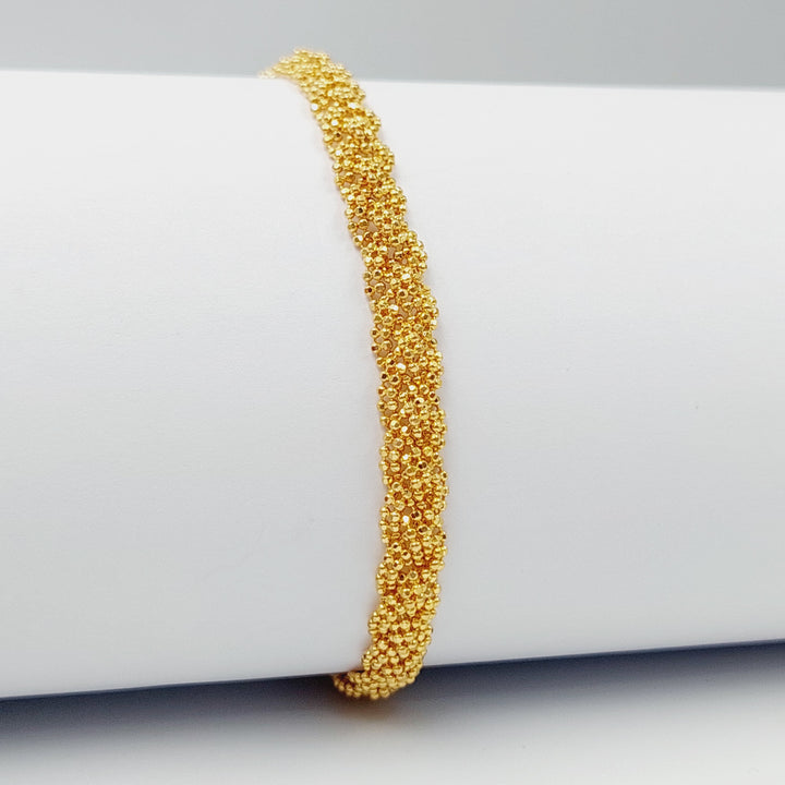 21K Gold Malaysian Bracelet by Saeed Jewelry - Image 6