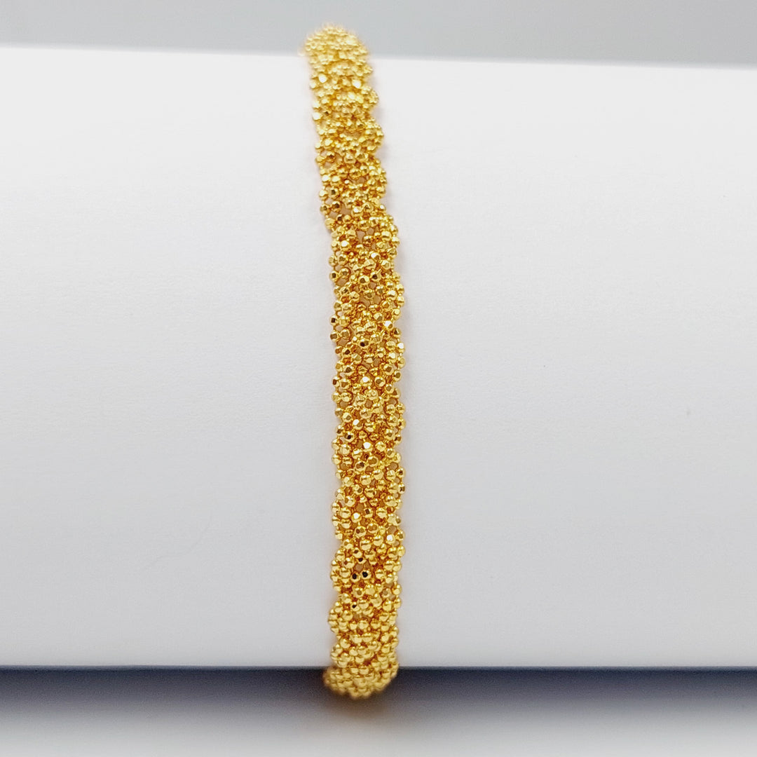 Malaysian Bracelet Made Of 21K Yellow Gold by Saeed Jewelry-28539