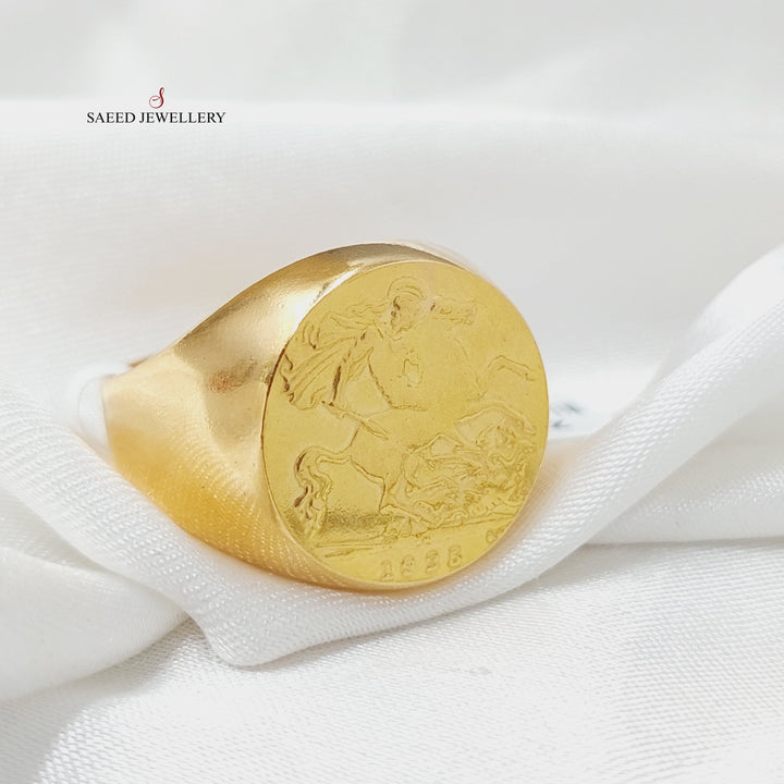 21K Gold Mens Ring by Saeed Jewelry - Image 3