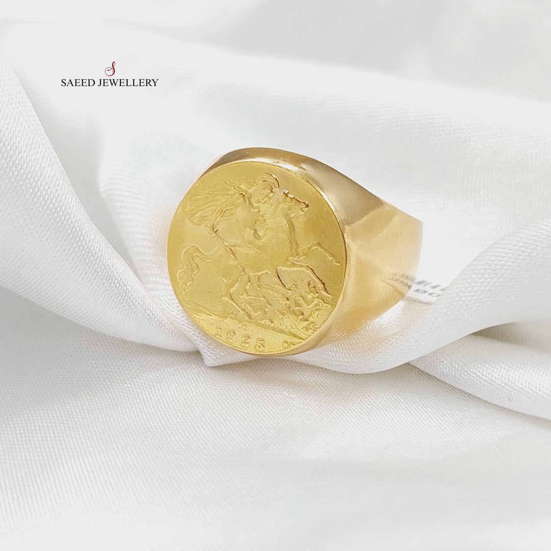 Mens Ring Made Of 21K Yellow Gold by Saeed Jewelry-28306