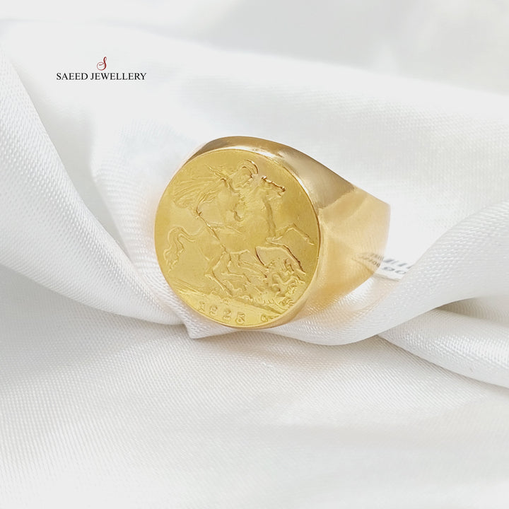 Mens Ring Made Of 21K Yellow Gold by Saeed Jewelry-28306