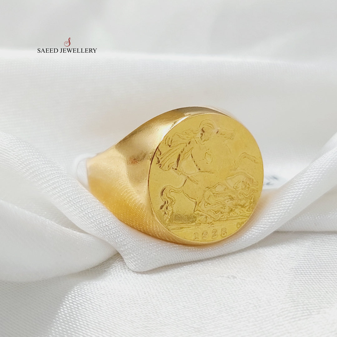 21K Gold Mens Ring by Saeed Jewelry - Image 1