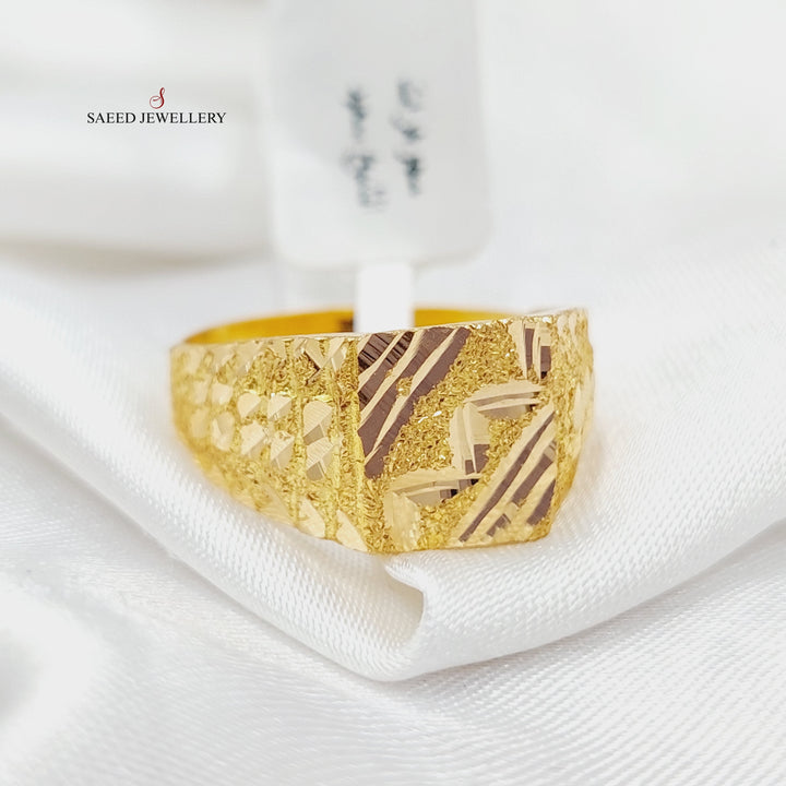 21K Gold Mens Ring by Saeed Jewelry - Image 1