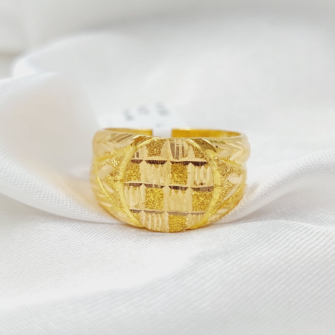 21K Gold Mens Ring by Saeed Jewelry - Image 1