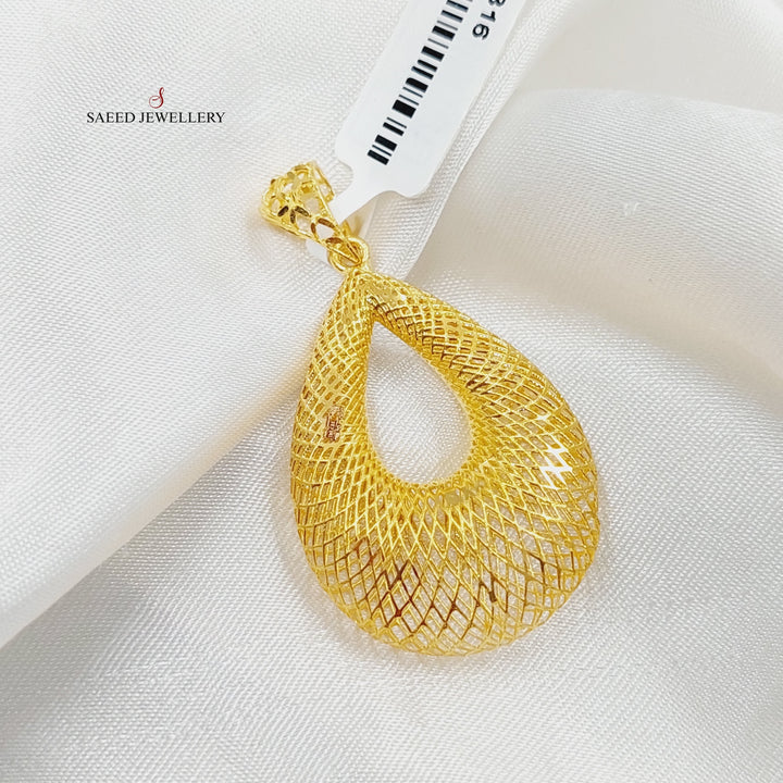 Moon Pendant Made Of 21K Yellow Gold by Saeed Jewelry-28316