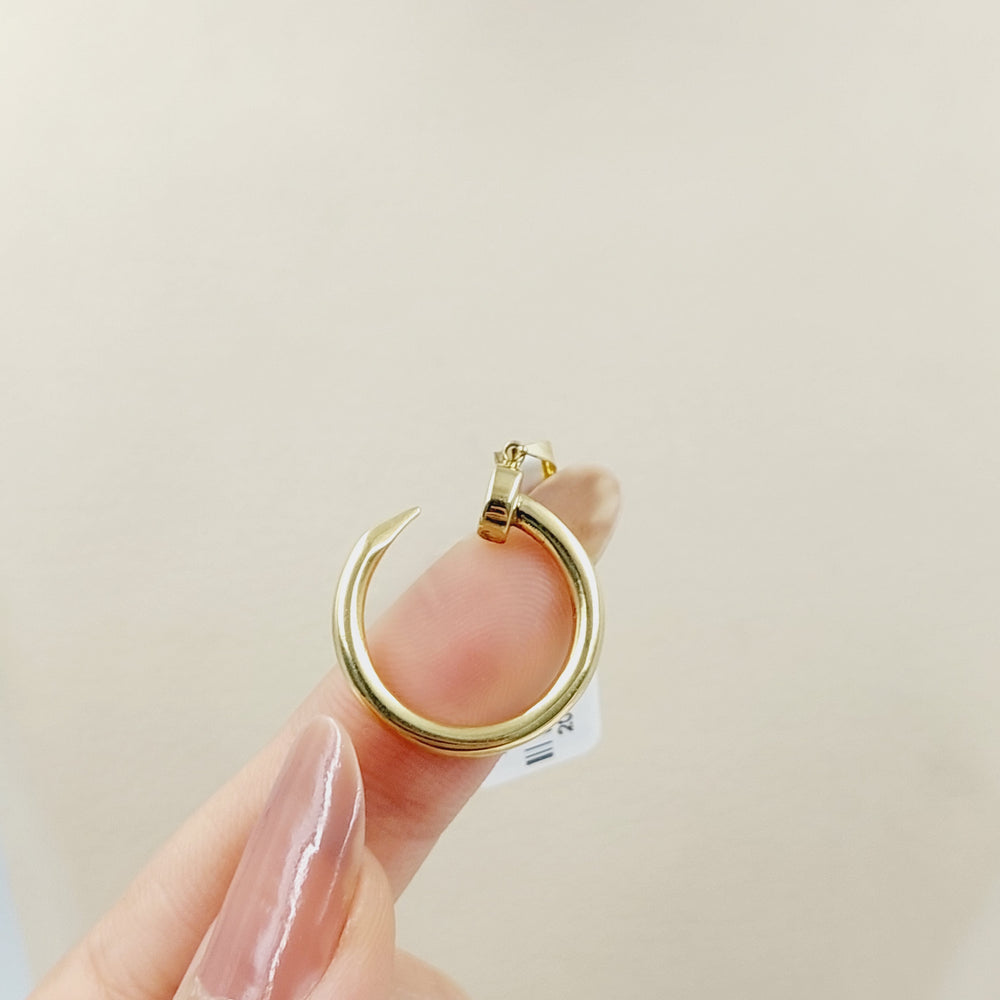 18K Gold Nail Pendant by Saeed Jewelry - Image 2