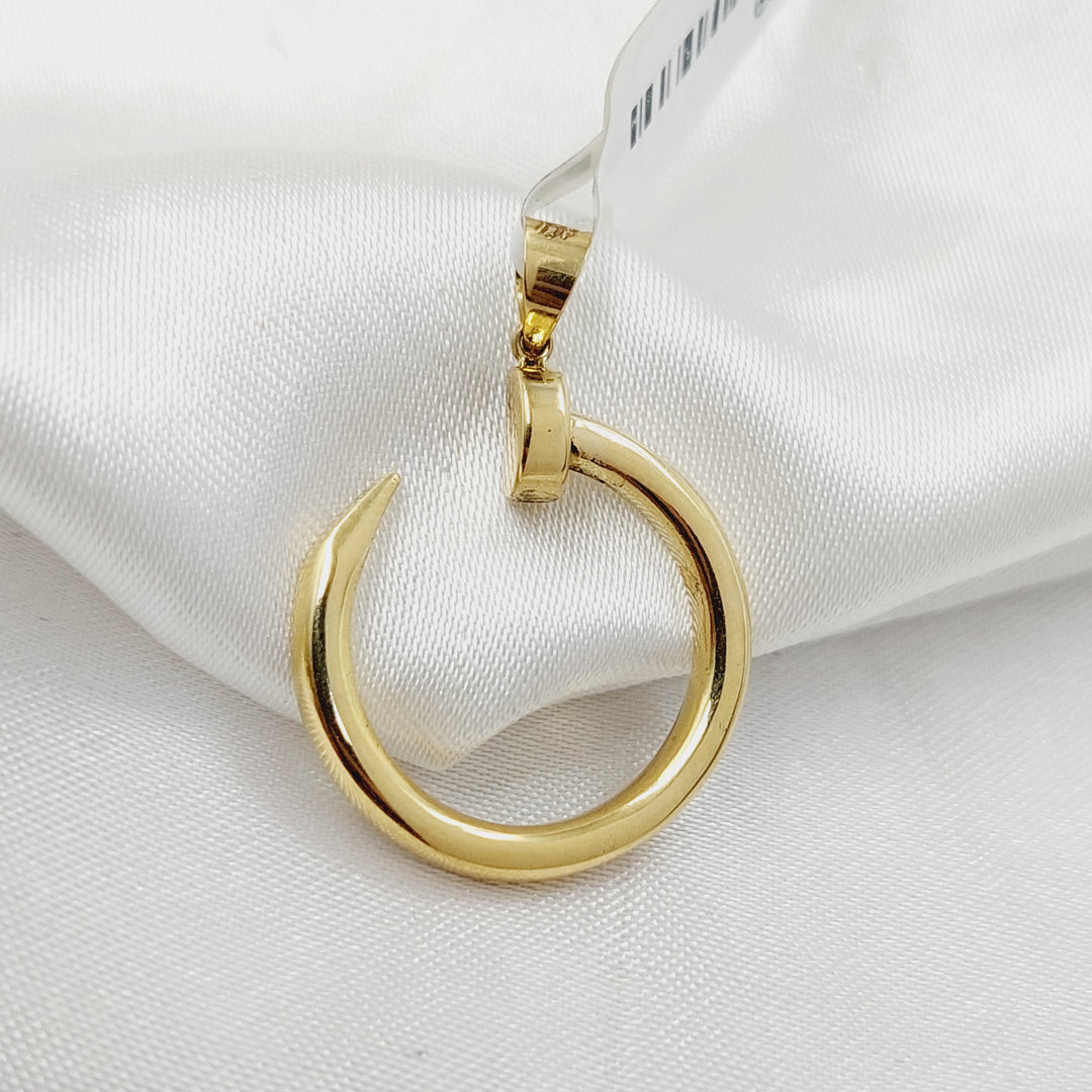 18K Gold Nail Pendant by Saeed Jewelry - Image 1
