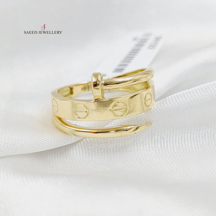 18K Gold Nail Ring by Saeed Jewelry - Image 3