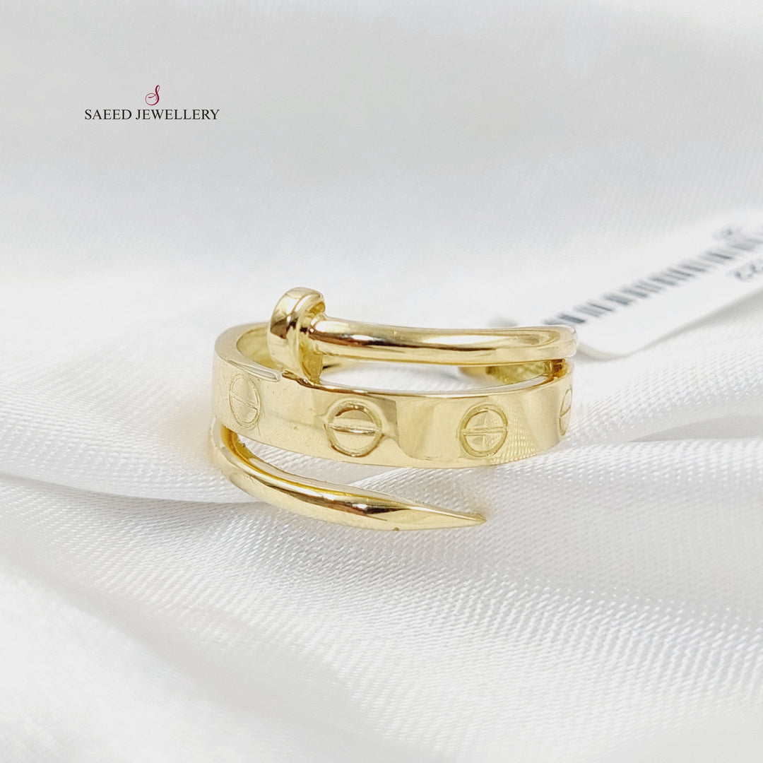 18K Gold Nail Ring by Saeed Jewelry - Image 4