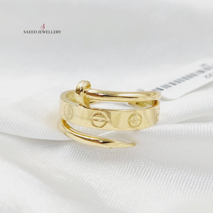 18K Gold Nail Ring by Saeed Jewelry - Image 4