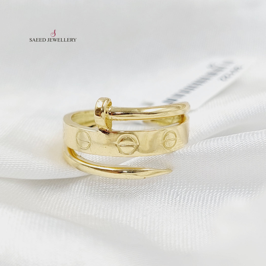 18K Gold Nail Ring by Saeed Jewelry - Image 5