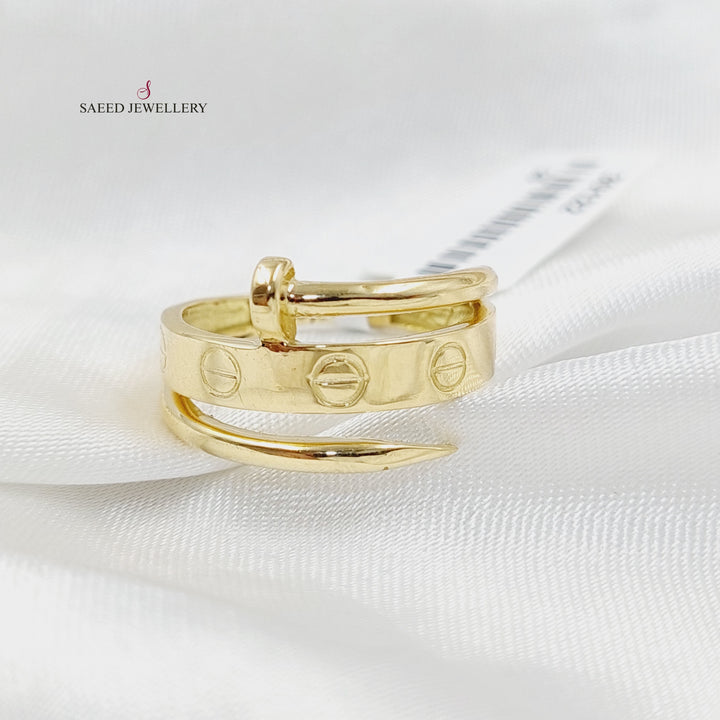 18K Gold Nail Ring by Saeed Jewelry - Image 1