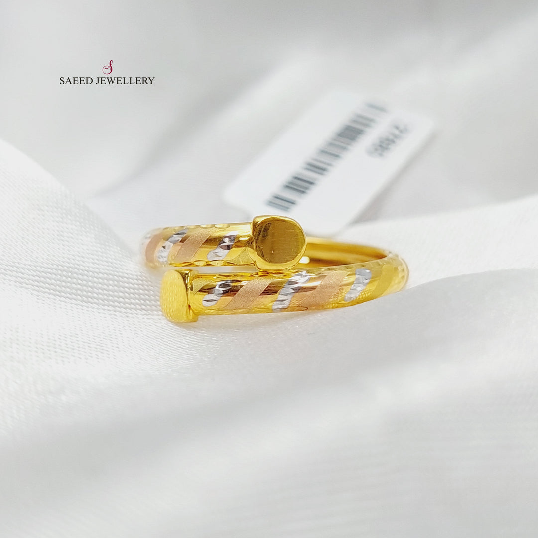 21K Gold Nail Ring by Saeed Jewelry - Image 2