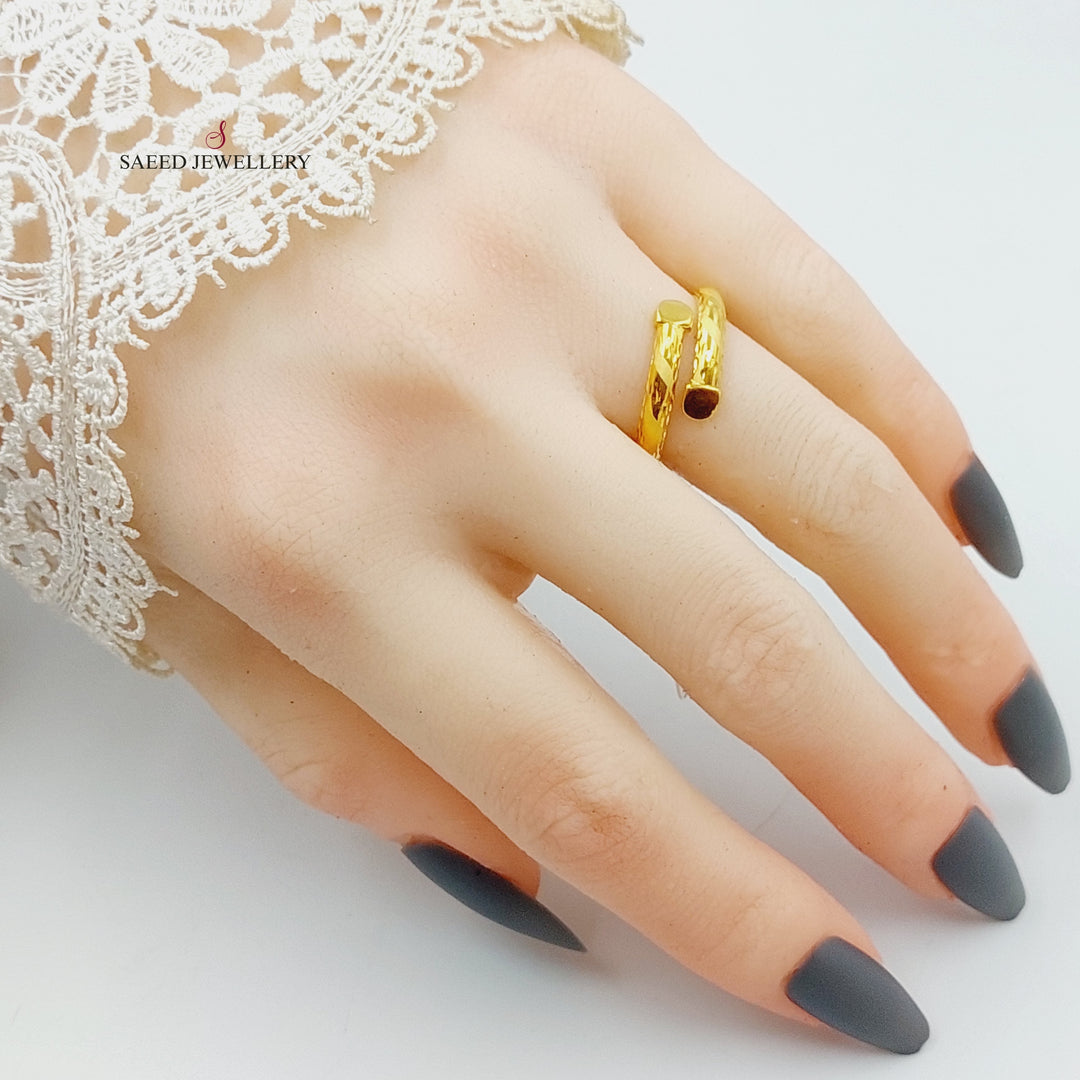 21K Gold Nail Ring by Saeed Jewelry - Image 4