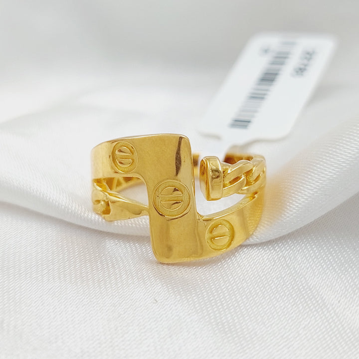 21K Gold Nail Ring by Saeed Jewelry - Image 1