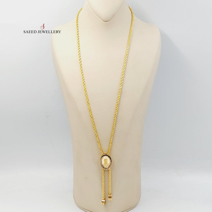 Ounce Balls Necklace  Made Of 21K Yellow Gold by Saeed Jewelry-29119
