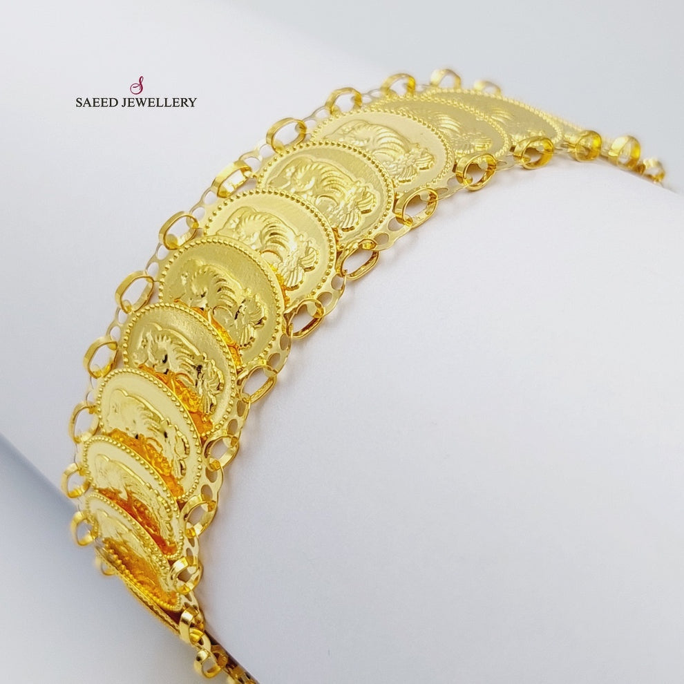 21K Gold Ounce Bracelet by Saeed Jewelry - Image 8