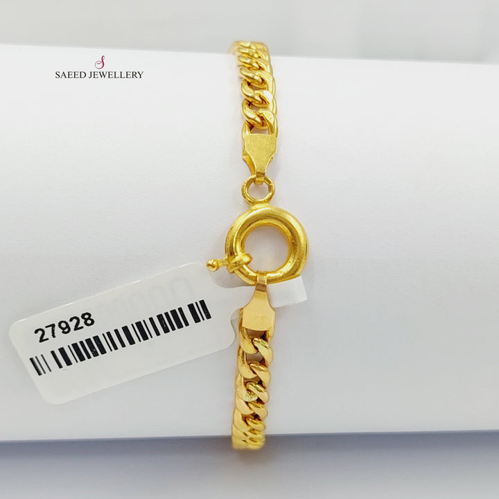 21K Gold Ounce Bracelet by Saeed Jewelry - Image 7