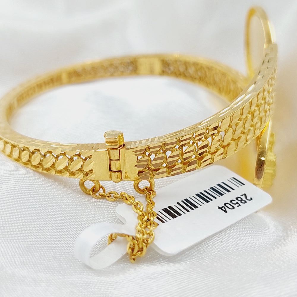 Ounce Bracelet Made Of 21K Yellow Gold by Saeed Jewelry-28504