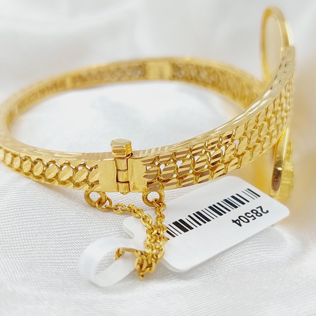 21K Gold Ounce Bracelet by Saeed Jewelry - Image 1