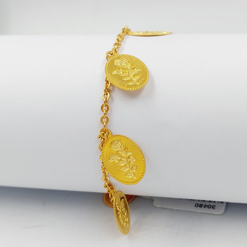 21K Gold Ounce Dandash Bracelet by Saeed Jewelry - Image 2
