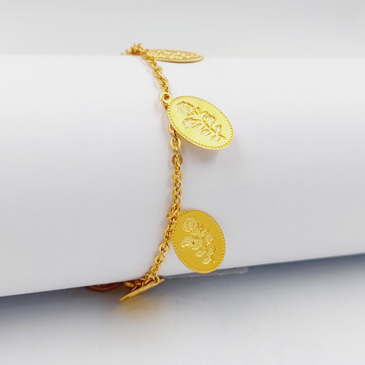 21K Gold Ounce Dandash Bracelet by Saeed Jewelry - Image 3