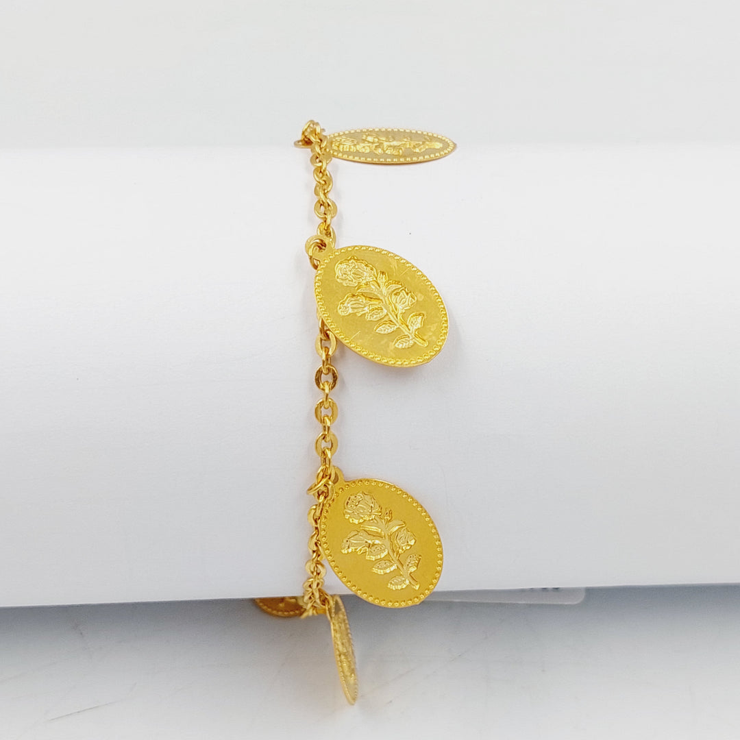 Ounce Dandash Bracelet  Made Of 21K Yellow Gold by Saeed Jewelry-30480