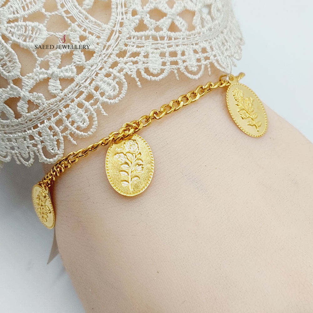 21K Gold Ounce Dandash Bracelet by Saeed Jewelry - Image 2