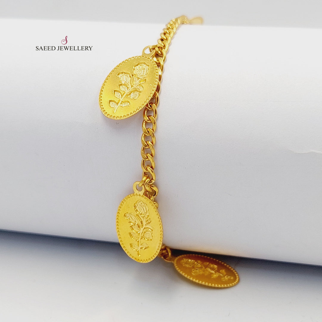 21K Gold Ounce Dandash Bracelet by Saeed Jewelry - Image 3